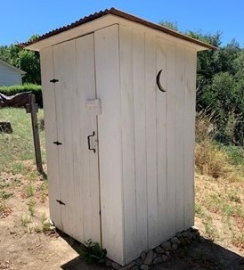 Outhouse after